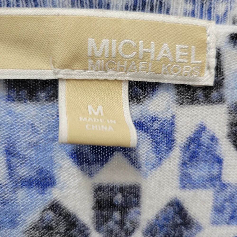 Michael Kors Long-Sleeves Cotton Rayon Top Size Medium Women Excellent Condition - Picture 5 of 6